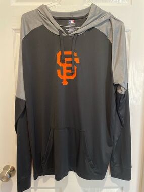 Genuine Merchandise Black & Gray Pullover Hoodie with Orange SF Giants Logo